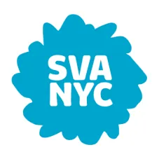 SVA NYC School of Visual Arts 蓝色标志