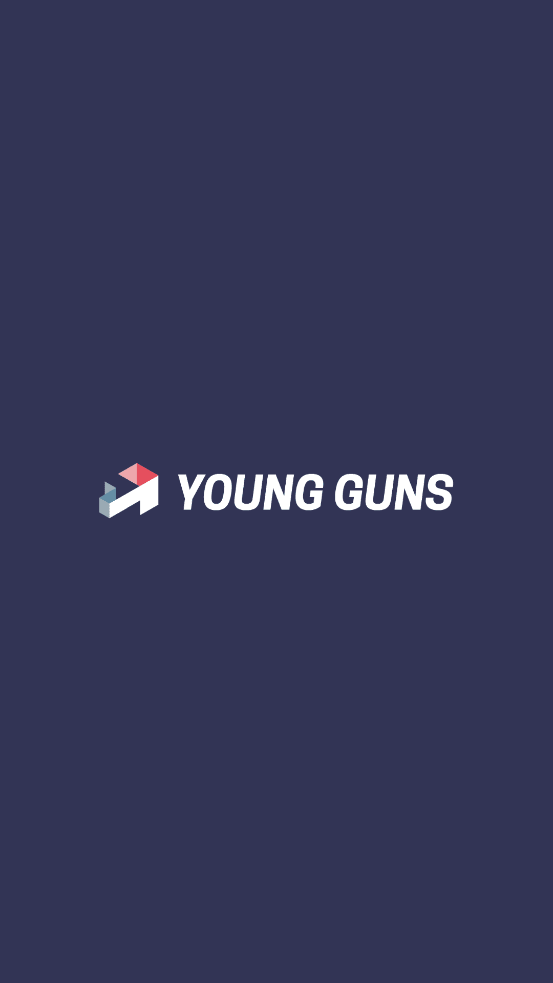 Young Guns Studio logo in white on a navy background